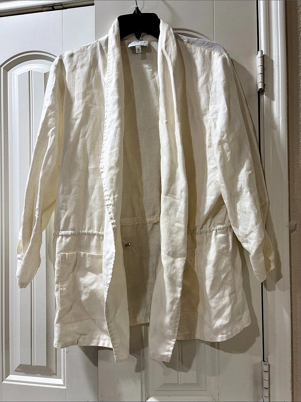 Chaus Utility Jacket in White Large Like New